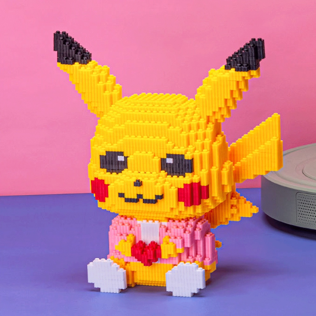Đồ Chơi Lắp Ráp Pikachu-3D Dễ Thương 27cm
