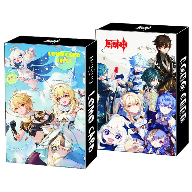 Bộ lomo card Anime Genshin Impact Jujutsu Kaisen Sword Art Online thẻ ảnh