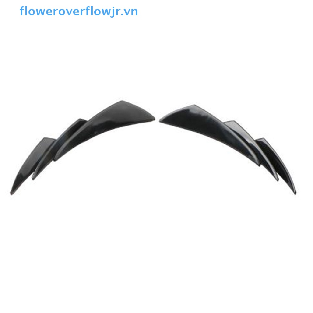 6 Thanh Cản Trước Màu Đen Bóng Cho Xe Hơi