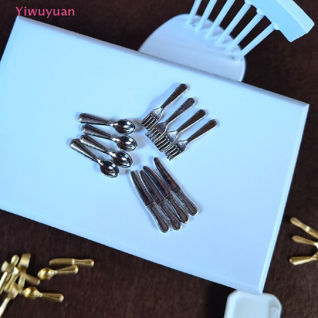 1 Bộ Muỗng Nĩa mini Trang Trí Nhà Búp Bê Mới
