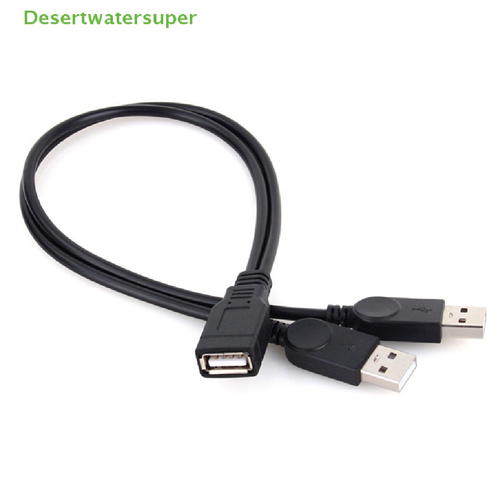 Dây Cáp Sạc Truyền Dữ Liệu USB 2.0 1 Female Sang 2 Male Y-Splitter