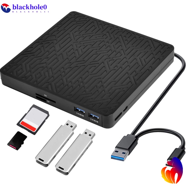 Ổ Đĩa Quang Học 5 Trong 1 Usb 3.0 / Type-C DVD Đa Năng Tiện Dụng