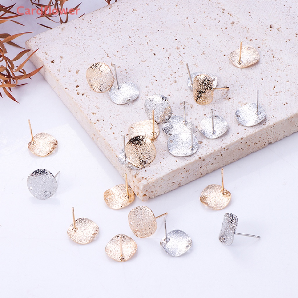 Bộ 10 Khuyên Tai Tròn 12mm Bằng Hợp Kim Kẽm Tự Làm Trang Sức Mới