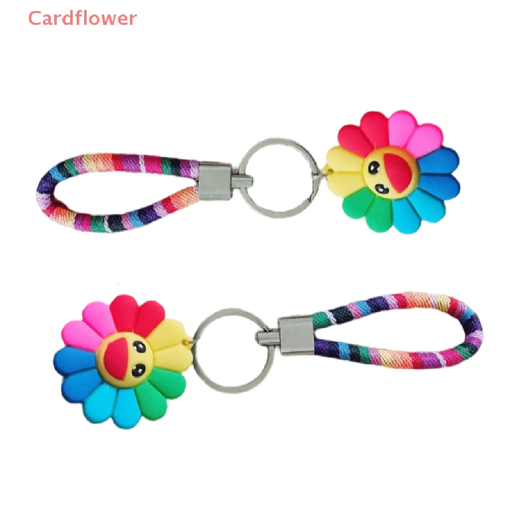 < Cardflower > Móc Khóa Hình Hoa Hướng Dương Dễ Thương Phong Cách Hàn Quốc Cho Nữ