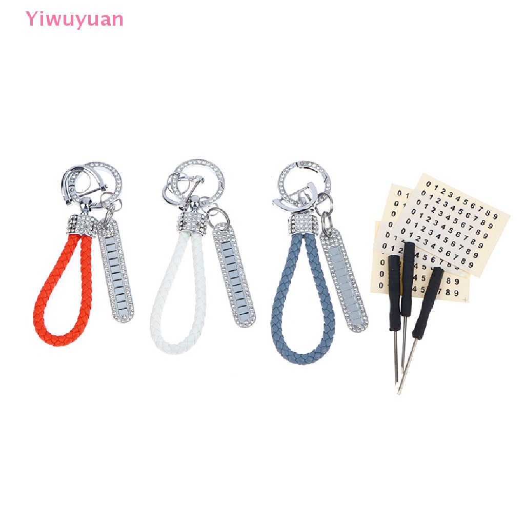 (MớI) Móc KhóA ĐíNh Kim Cương Giả MàU Đỏ Cho Xe Hơi