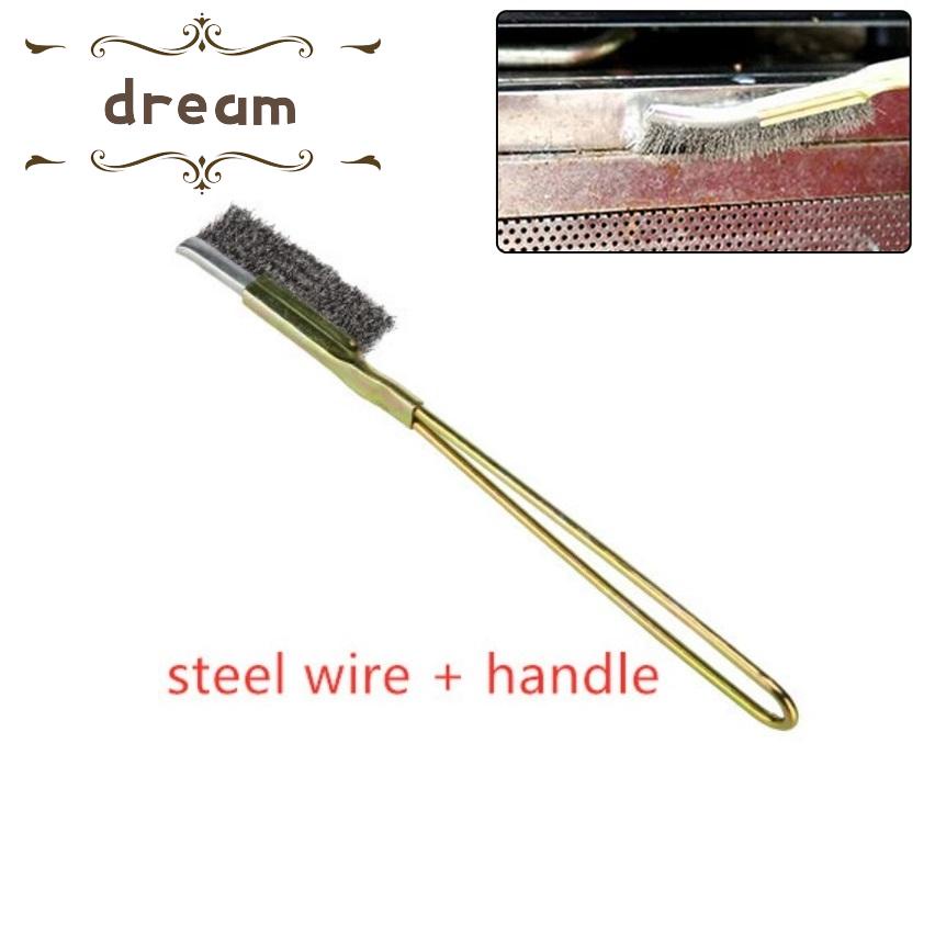 【DREAMLIFE】Wire Brush Household Industry Mini Paint Polish Remove Rust Steel Tools 3pcs