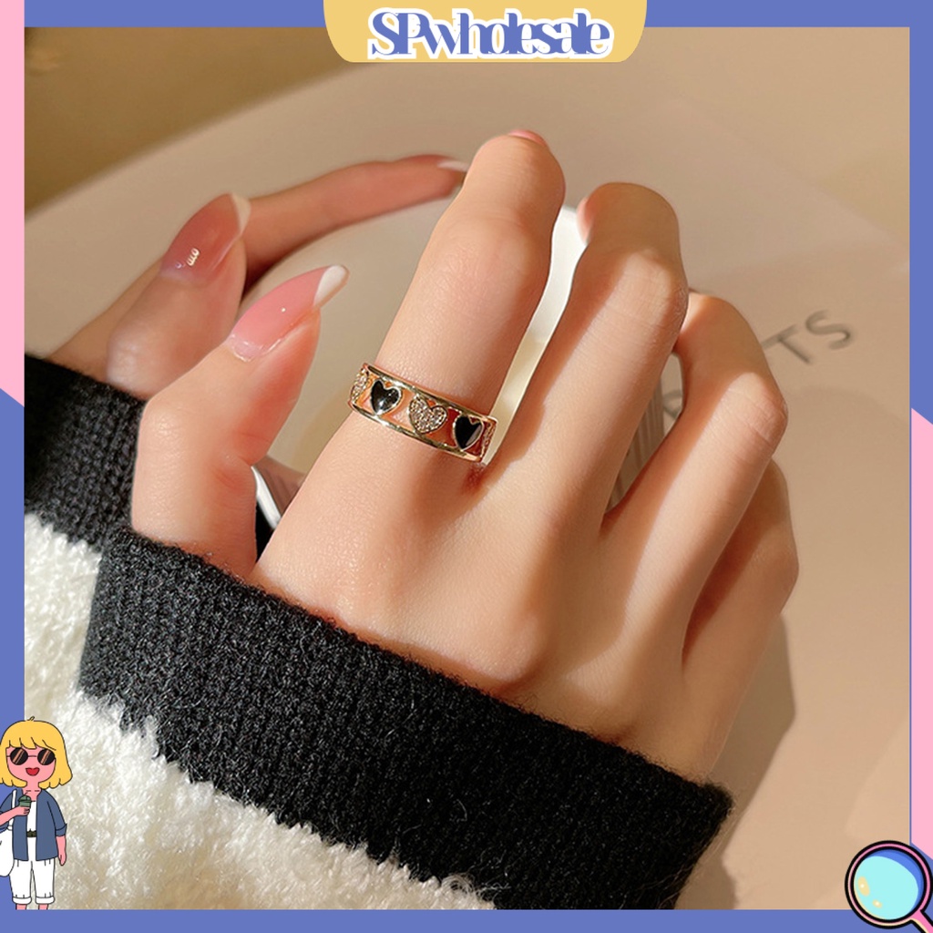 <SPwholesale> Nhẫn Hình Trái Tim Bằng Đồng Thời Trang Dành Cho Nữ