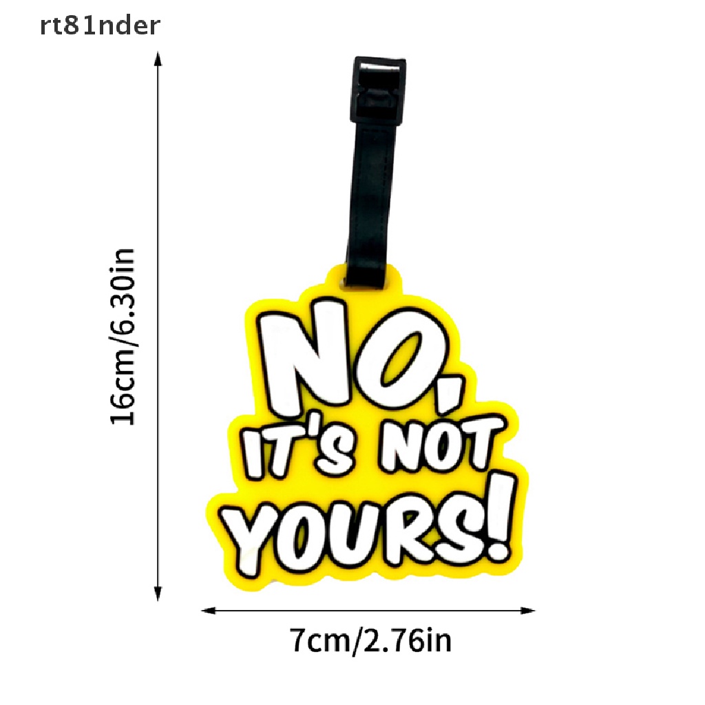 Rt Thẻ Ghi Thông Tin Hành Lý Bằng Nhựa PVC In Chữ Sáng Tạo Thời Trang