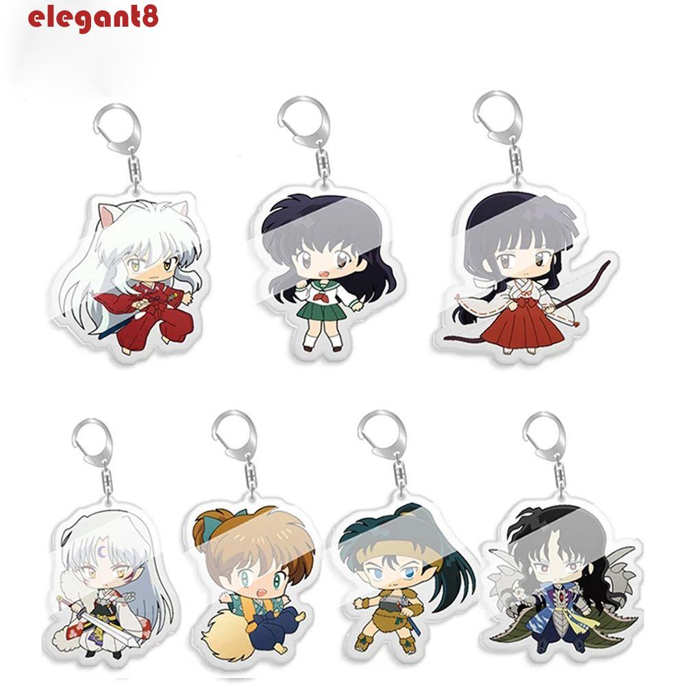 Móc Chìa Khóa Bằng Acrylic Hình Nhân Vật Anime Inuyasha Hai Mặt