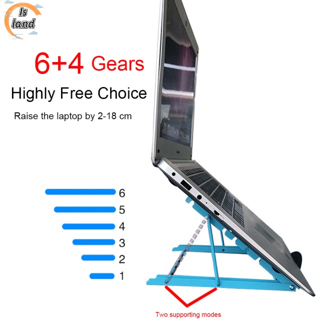 Giá Đỡ Laptop / Máy Tính Bảng Dạng Lưới Tản Nhiệt Có Thể Gấp Gọn Tiện Dụng