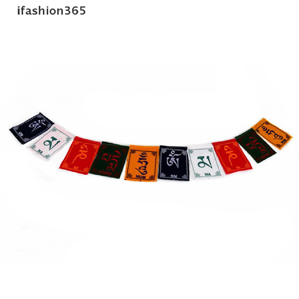 Set 10 Dây Cờ Treo Cầu Nguyện Nhiều Màu Sắc Dùng Để Trang Trí Tiệc