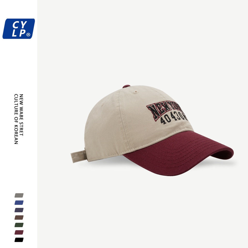 Mũ Lưỡi Trai Thêu Chữ Phong Cách Đường Phố Hàn Quốc Cá Tính Cho Nam Nữ