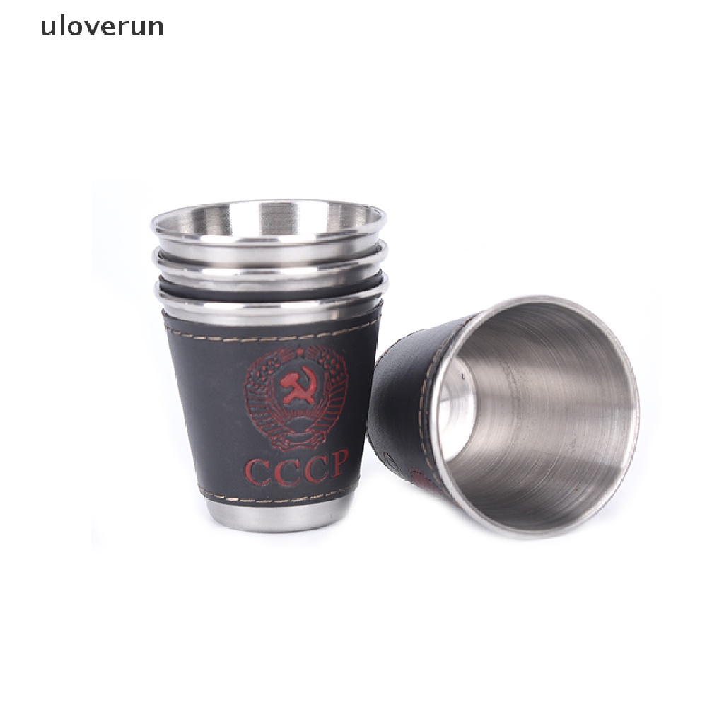 Set 4 Cốc Uống Rượu 70ml Bằng Thép Không Gỉ Tiện Dụng Khi Đi Cắm Trại Vn