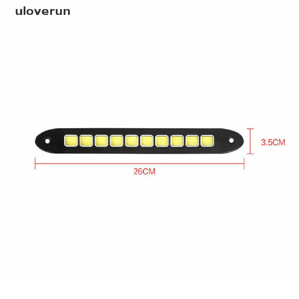 1x 10 Đèn Led 12V DRL COB Chống Nước Sương Mù Chạy Ban Ngày vn Cho Xe Hơi