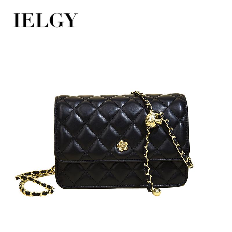Ielgy Túi Đeo Vai Nhỏ Điều Chỉnh Được Có Dây Xích Thời Trang niche Phiên Bản Hàn Quốc Cổ Điển Bóng Vàng Nhỏ