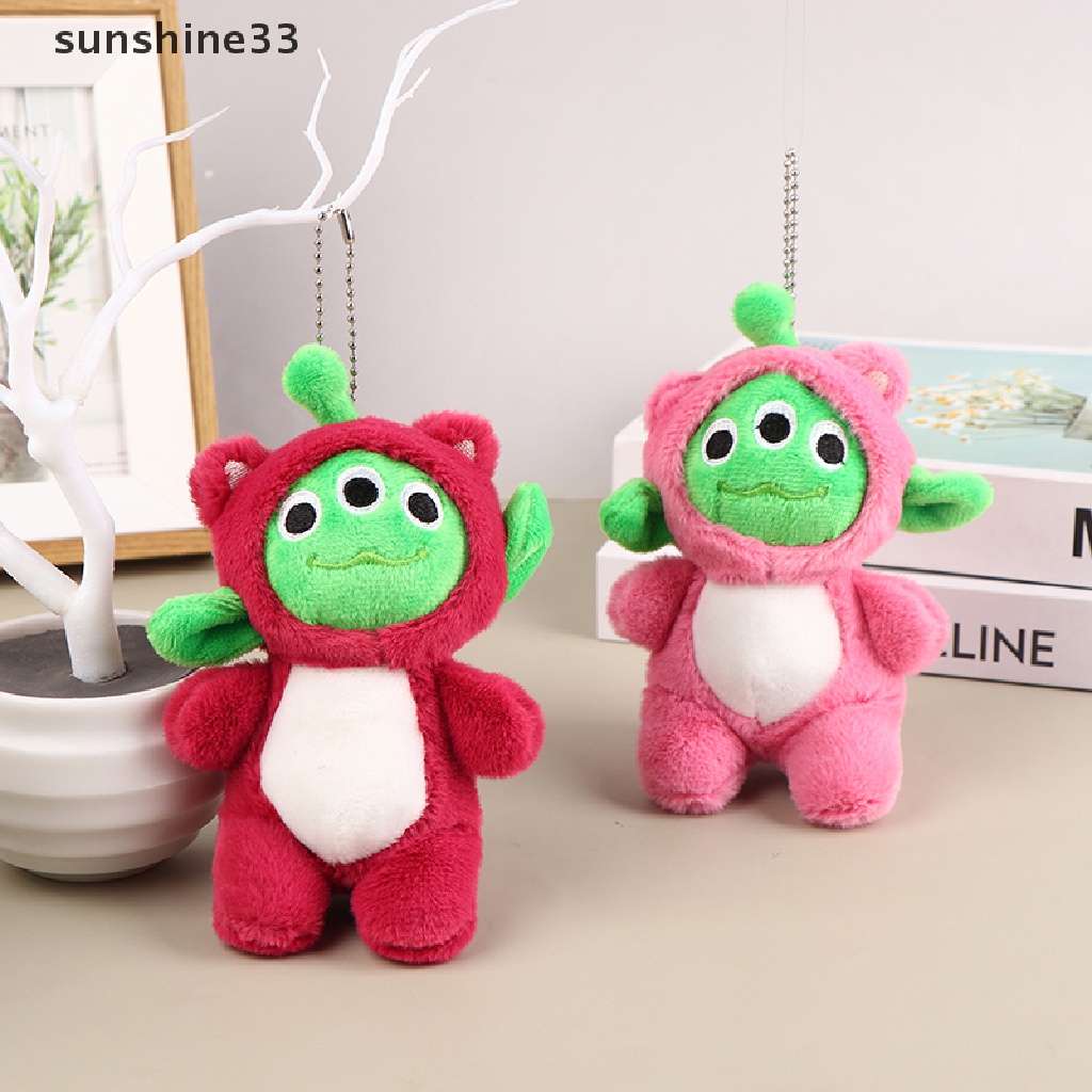 1 Đồ chơi nhồi bông Hình Quái Vật Ba Mắt 12CM Mềm Mại Trang Trí Móc Khóa / Ba Lô / Túi Xách