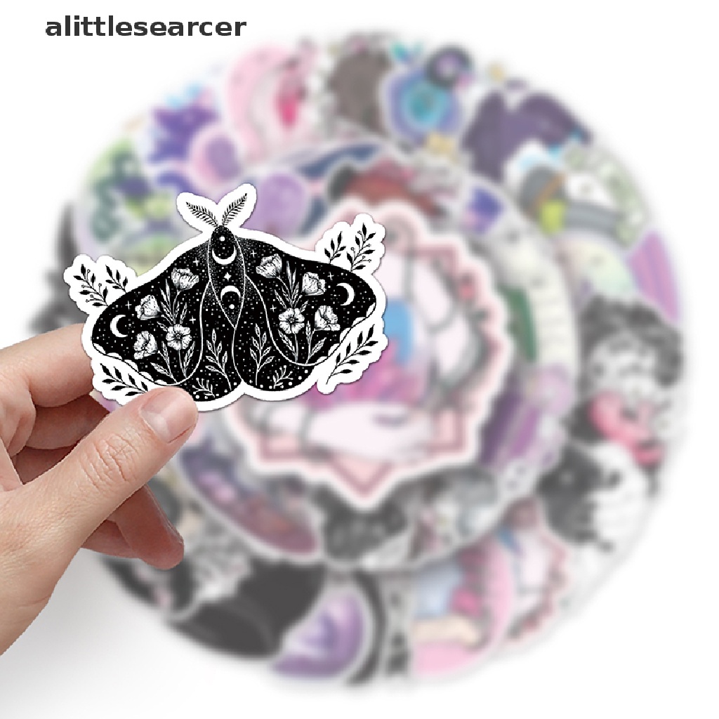 Er 50 Nhãn Dán Trang Trí Hành Lý / Ván Trượt / Laptop / Va Li Hình Phù Thủy Vẽ Graffiti Astroy Goth Dễ Thương DIY n