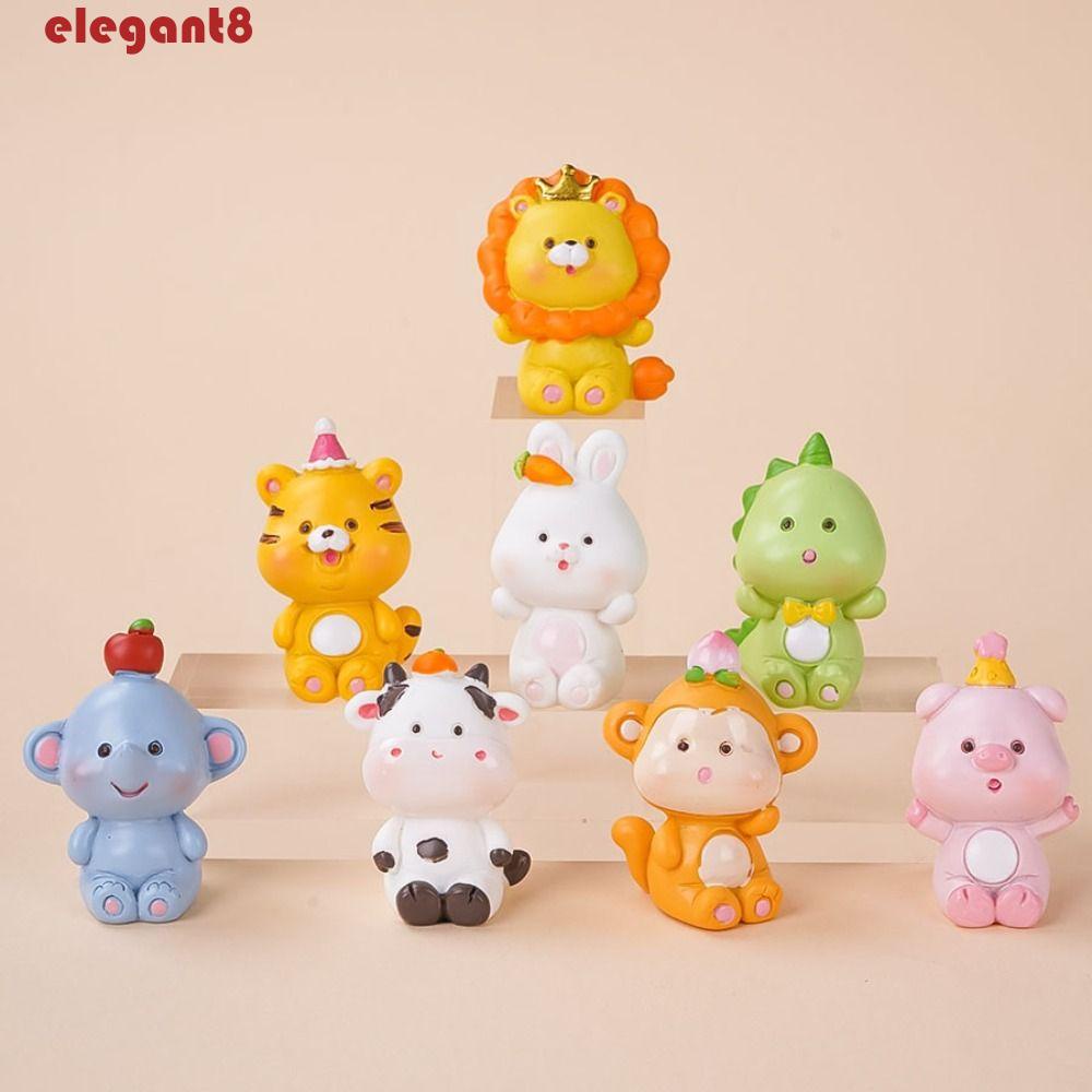 1 Mô Hình Đồ Chơi Xe Hơi / Hổ / Thỏ Trang Trí Tiểu Cảnh Sáng Tạo