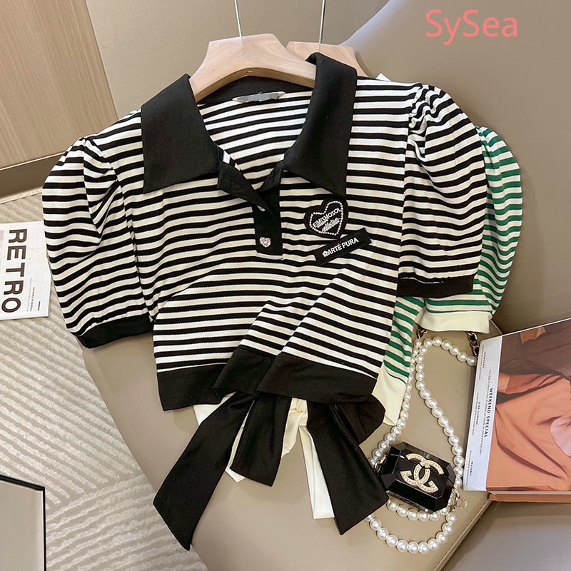 Áo Sơ Mi Kẻ Sọc Cổ Bẻ Phong Cách Hàn Quốc Cho Nữ