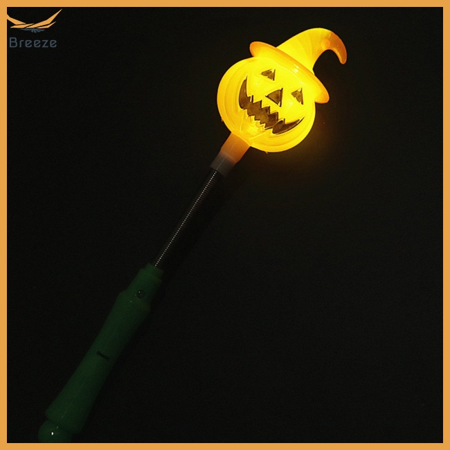 Gậy Phát Sáng Led 3 Chế Độ Hình Bí Ngô Phong Cách Halloween Độc Đáo Cho Bé