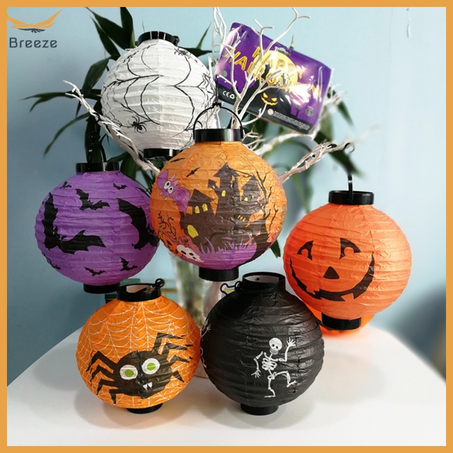 Lồng Đèn Giấy Gập Gọn Trang Trí Halloween
