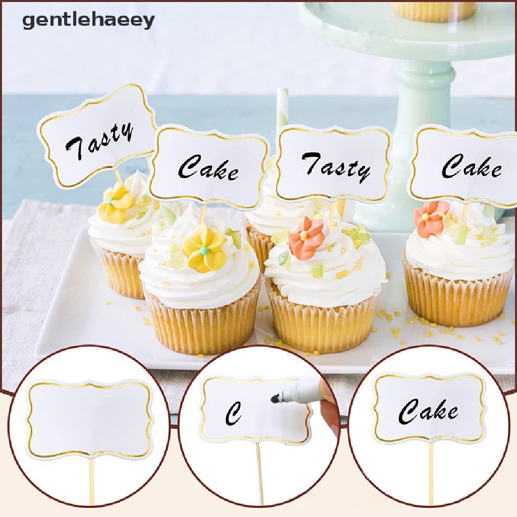 Set 10 / 24 Topper Hình Bảng Đen Viết Phấn Dùng Để Trang Trí Bánh Kem