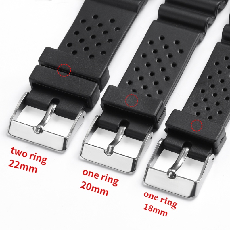 Dây Cao Su Silicone Thay Thế Cho Đồng Hồ Điện Tử 18mm 20mm 22mm