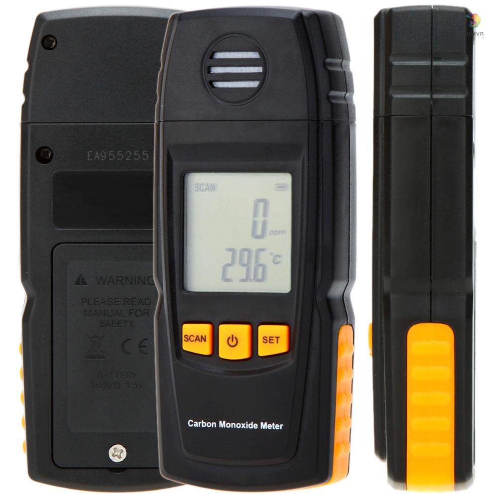 Thiết Bị Đo Nồng Độ Khí Gas KKmoon 0-1000ppm GM8805 Bằng Carbon Monoxide Cầm Tay Độ Chính Xác Cao