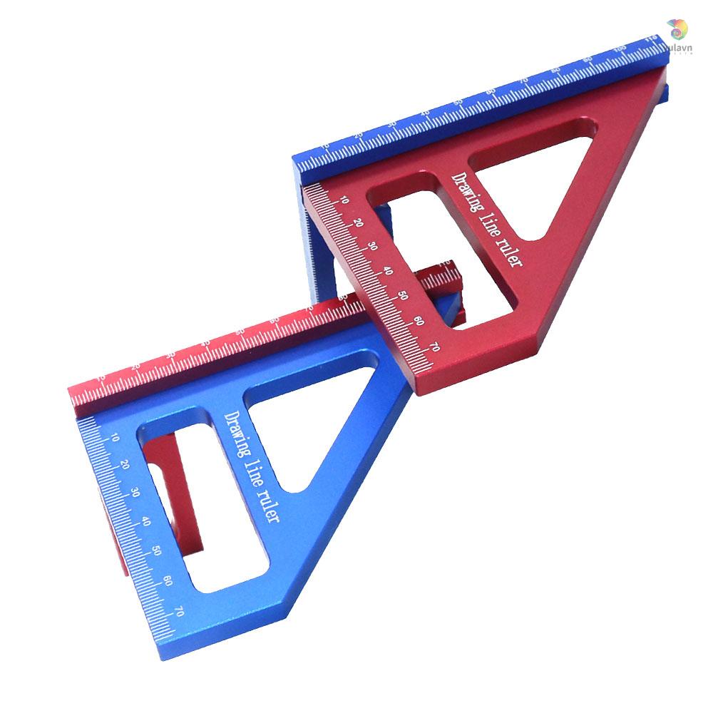 Thước Đo Gỗ 45 / 90 Độ Bằng Hợp Kim Nhôm Chất Lượng Cao