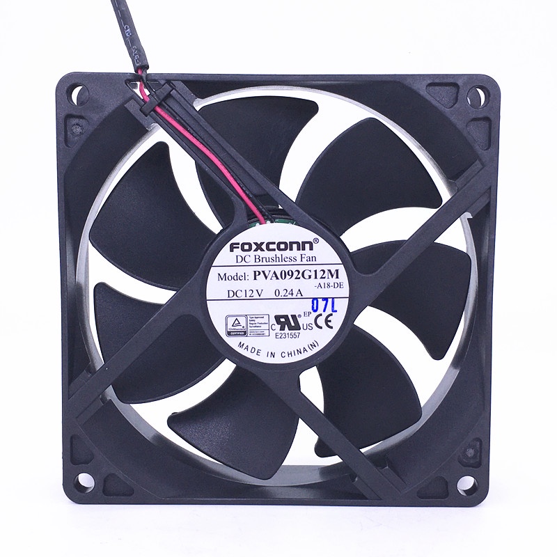 Quạt Tản Nhiệt 9025 9cm 3 Dây 12V 0.24A PVA092G12M Cho CPU Foxconn