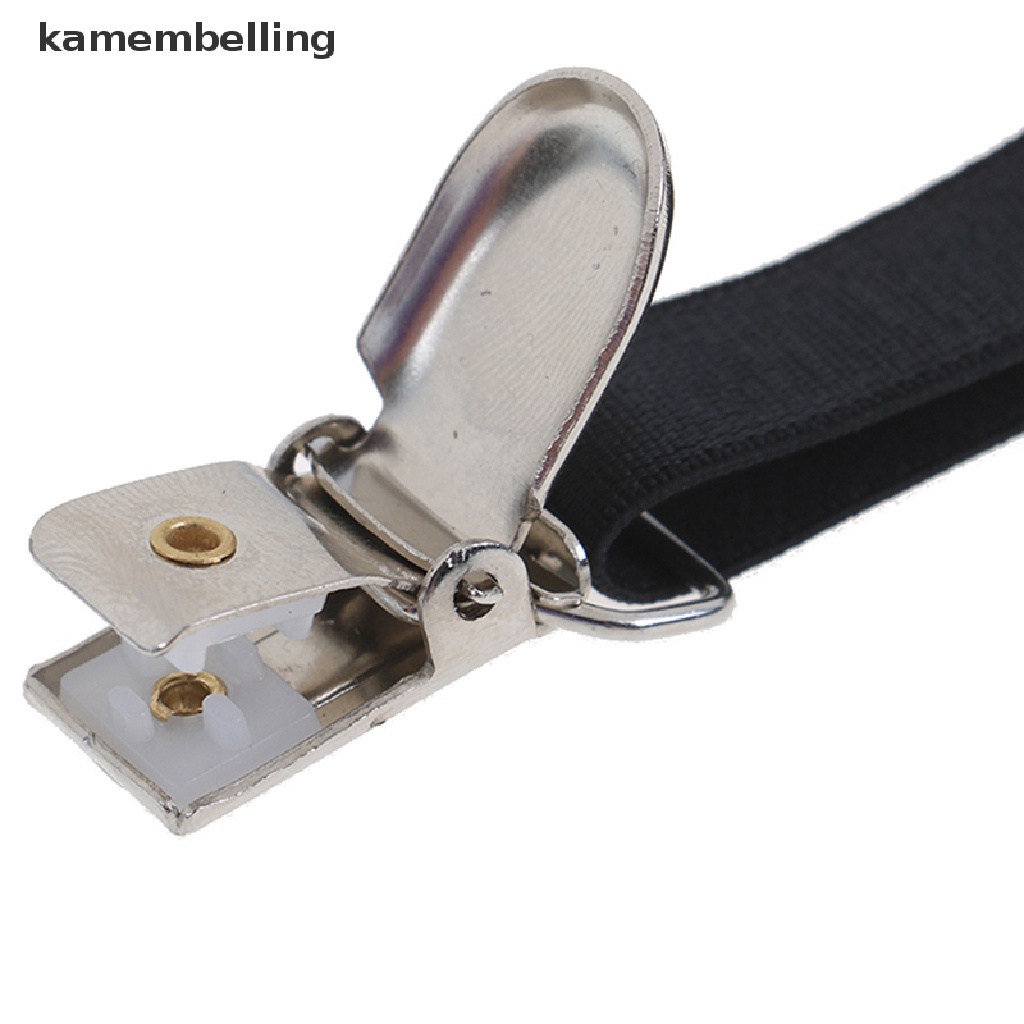 Kamembelling Set 2 Đai Nịt Tất Co Giãn Có Thể Điều Chỉnh Giữ Áo Sơ Mi Cho Nam