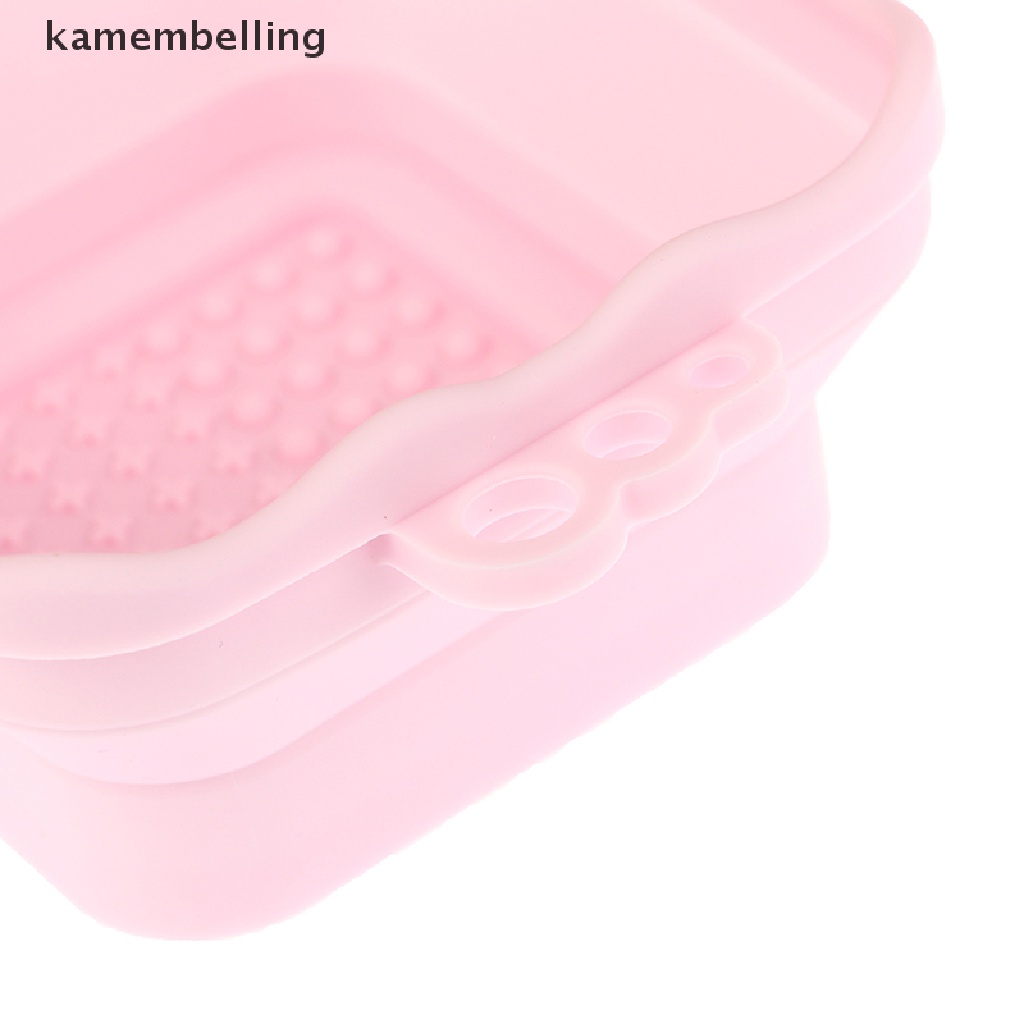 Kamembelling Miếng Silicone Vệ Sinh Cọ Trang Điểm Gấp Gọn Tiện Lợi