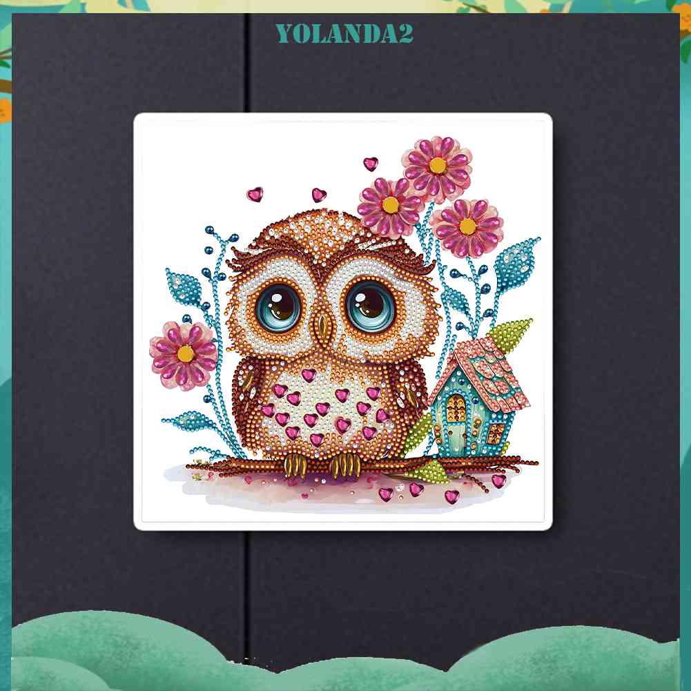 Bộ Tranh Đính Đá 5D Họa Tiết Động Vật Độc Đáo DIY Dùng Trang Trí Nhà Cửa