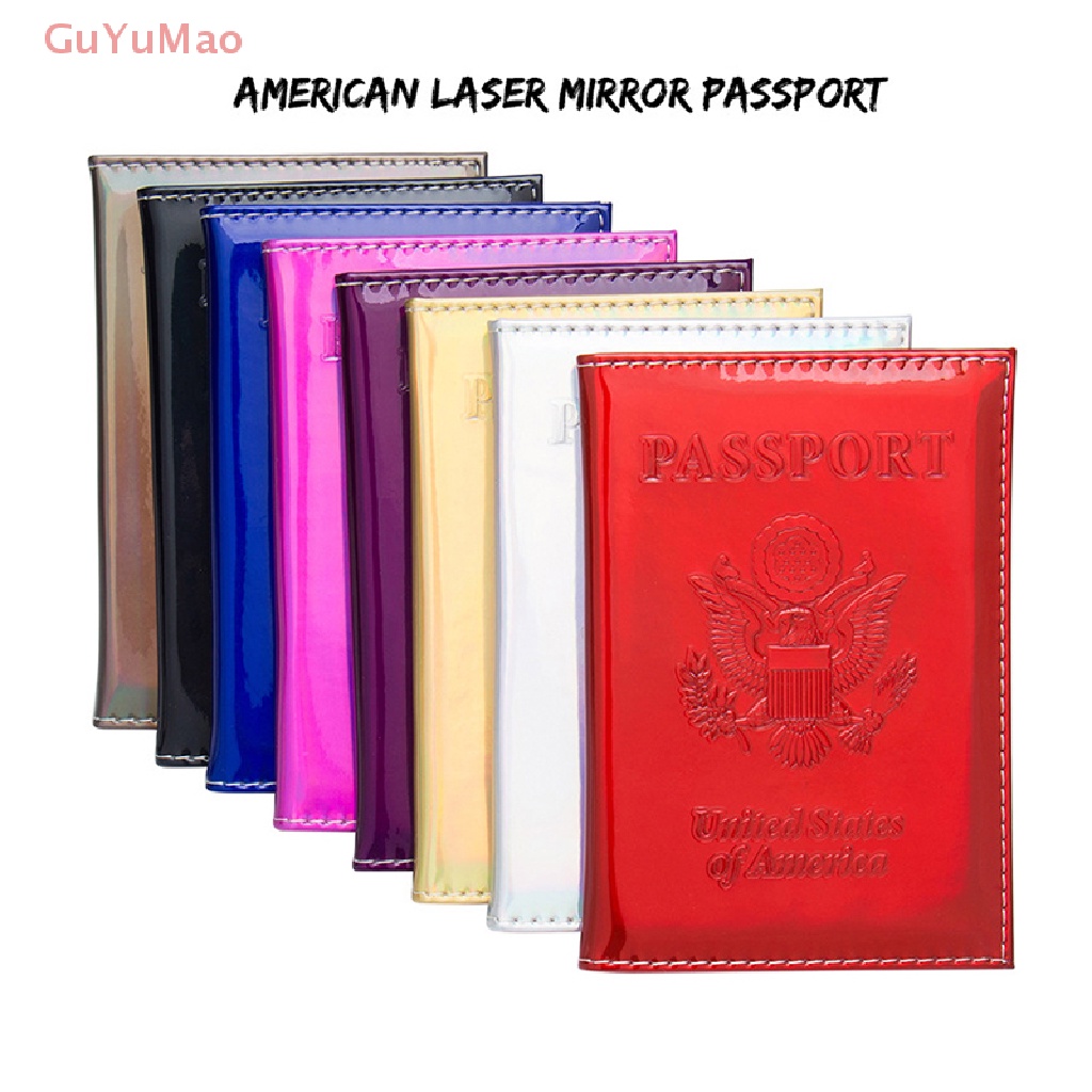 [cxGUYU] Ví Da PU Bóng Đựng Hộ Chiếu Thẻ ID Bảo Vệ Tài Liệu Chống Thấm Nước PRTA