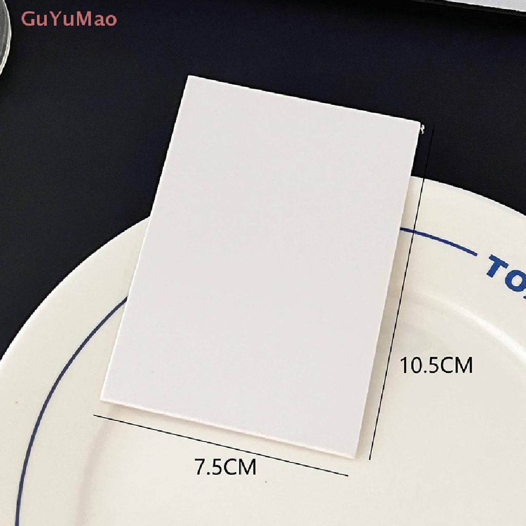 Bộ 10 Tấm Giấy Kraft Hai Mặt Dùng Làm Thẻ Giấy Kraft Dày Dặn Màu Trắng DIY