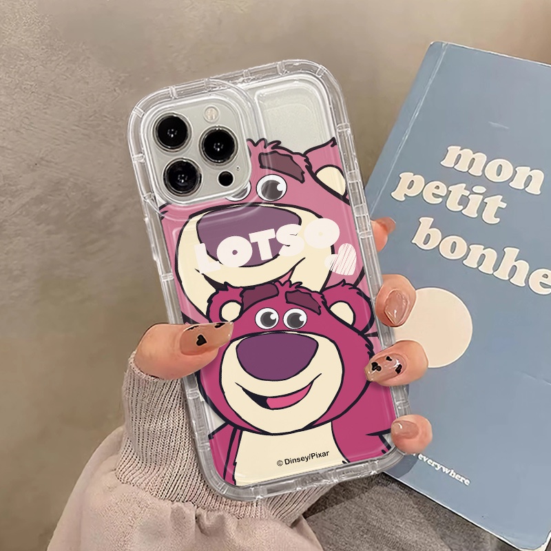 Ốp Điện Thoại TPU Silicon Mềm Trong Suốt Chống Sốc In Hình Gấu Cho Iphone 14 13 12 11 Pro Max XS XR X 8 7 + Plus