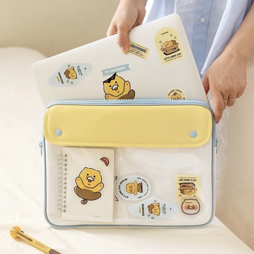 Túi Đựng Laptop 36.6cm / 43.3cm Trong Suốt Phong Cách Hàn Quốc