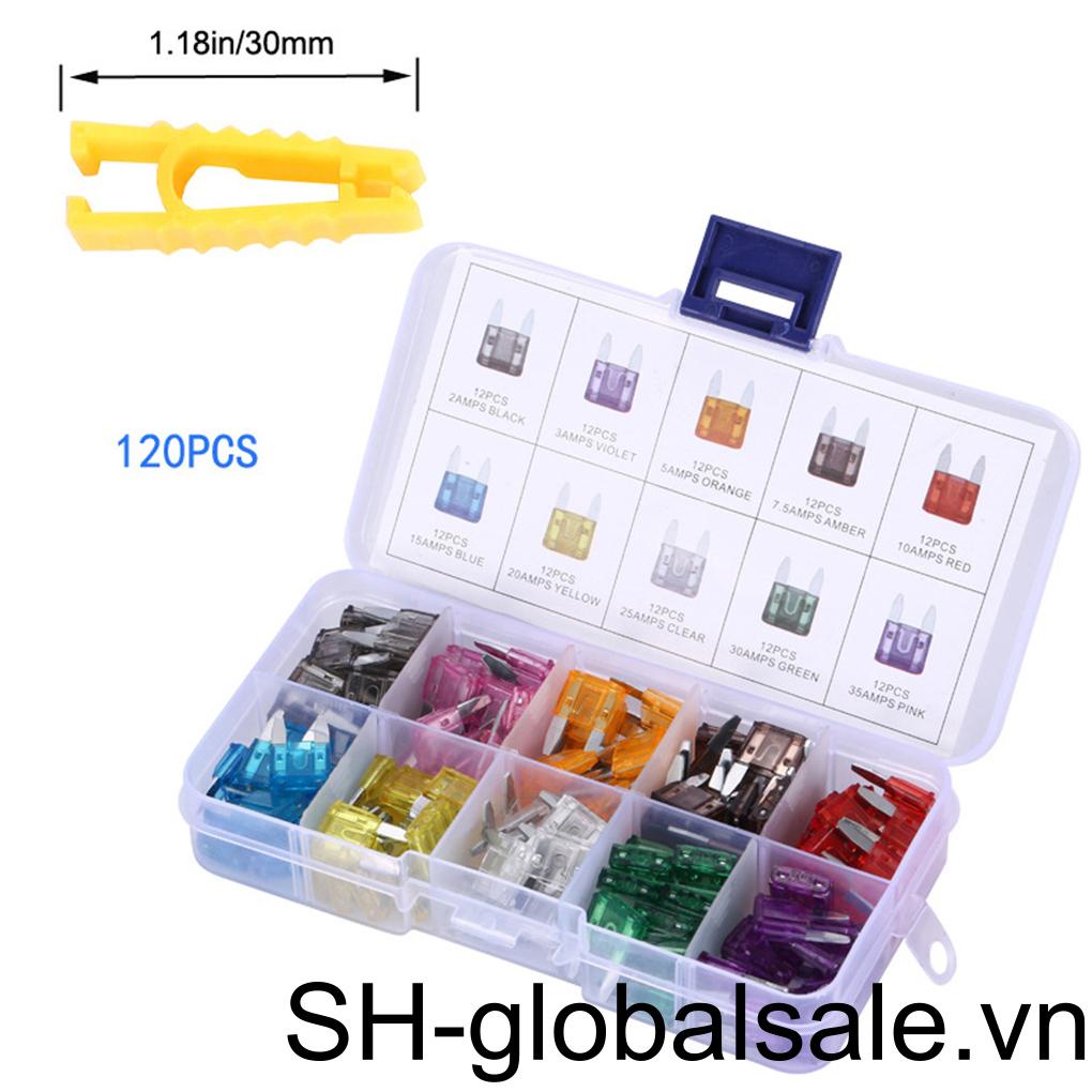 Set 120 Cầu Chì Thay Thế Cho Xe Ô Tô