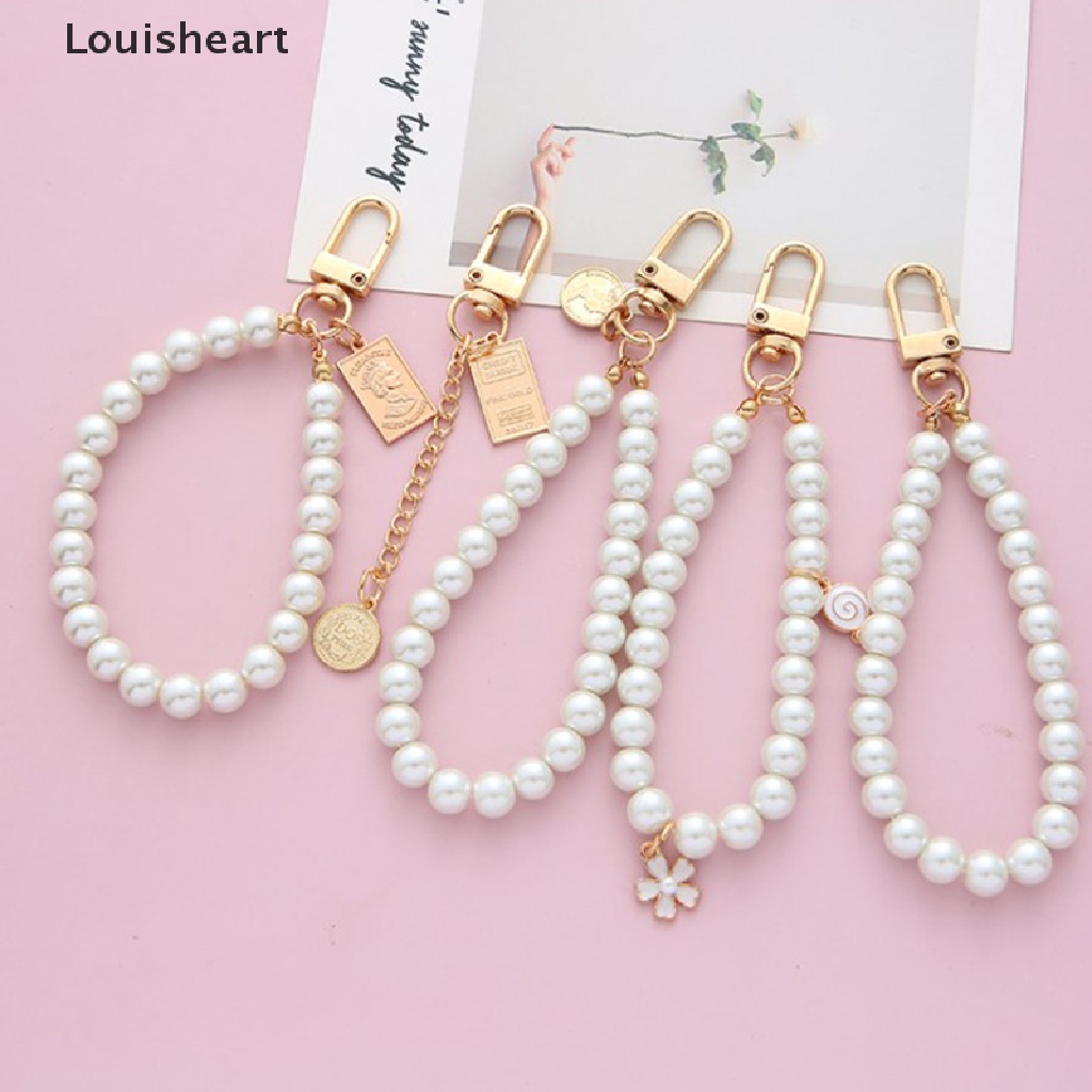 Móc Khóa Louisheart Đính Ngọc Trai Nhân Tạo Thời Trang