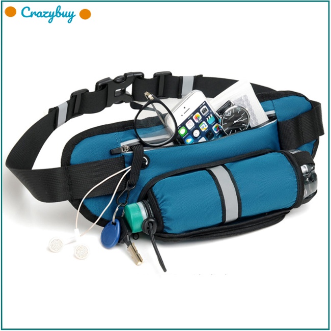 Cr Túi Đeo Hông Thể Thao Đựng Bình Nước / Điện Thoại Đa Năng Tiện Dụng