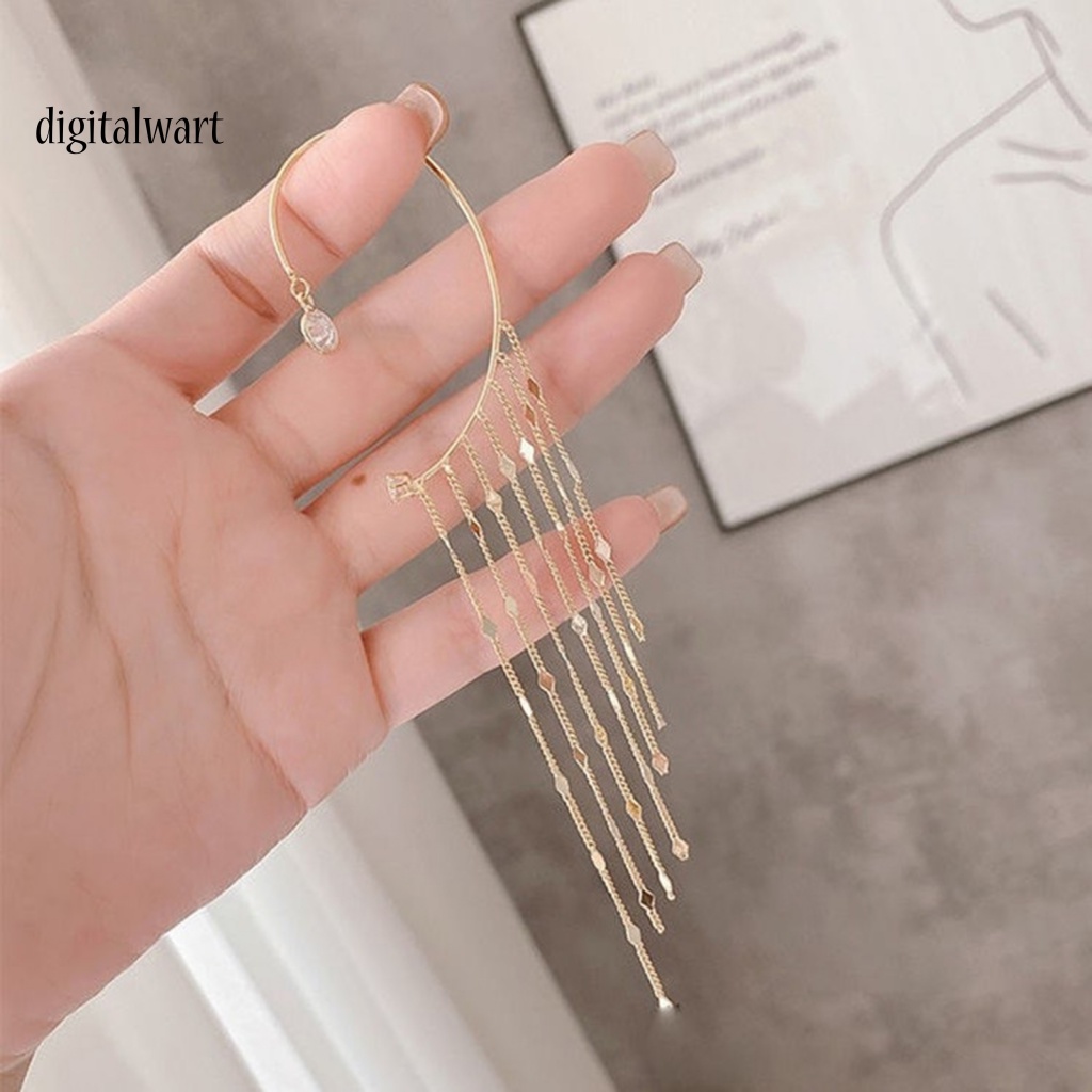 Kỹ Thuật Số| 1 Khuyên Kẹp Vành Tai Tua Rua Phong Cách Vintage