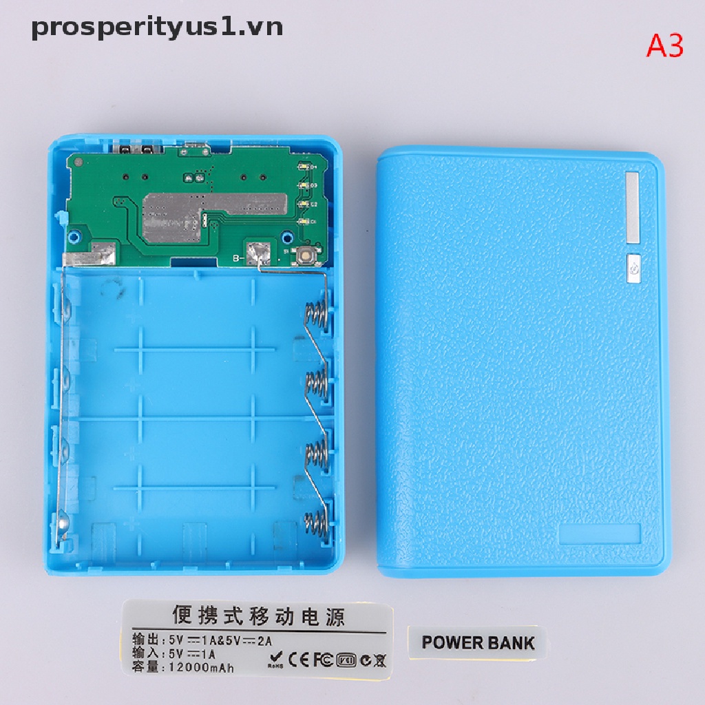 Hộp Đựng Dụng Cụ Hàn Điện 5V Hai Cổng USB 4 * 18650 prosperityus1