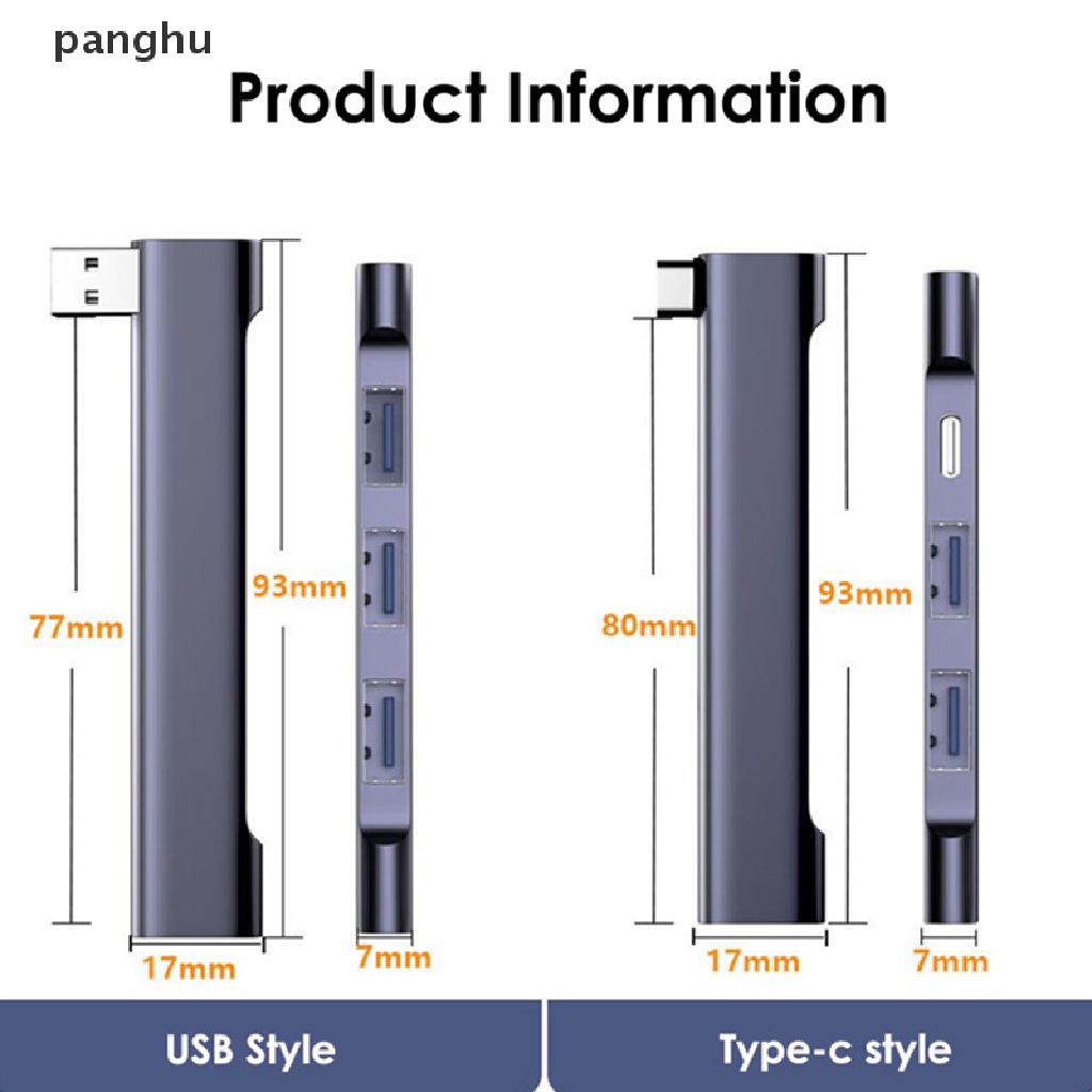 Bộ Chia Cổng USB 3.0 5Gbps Type-C Tốc Độ Cao 4 Trong 1 Cho Máy Tính