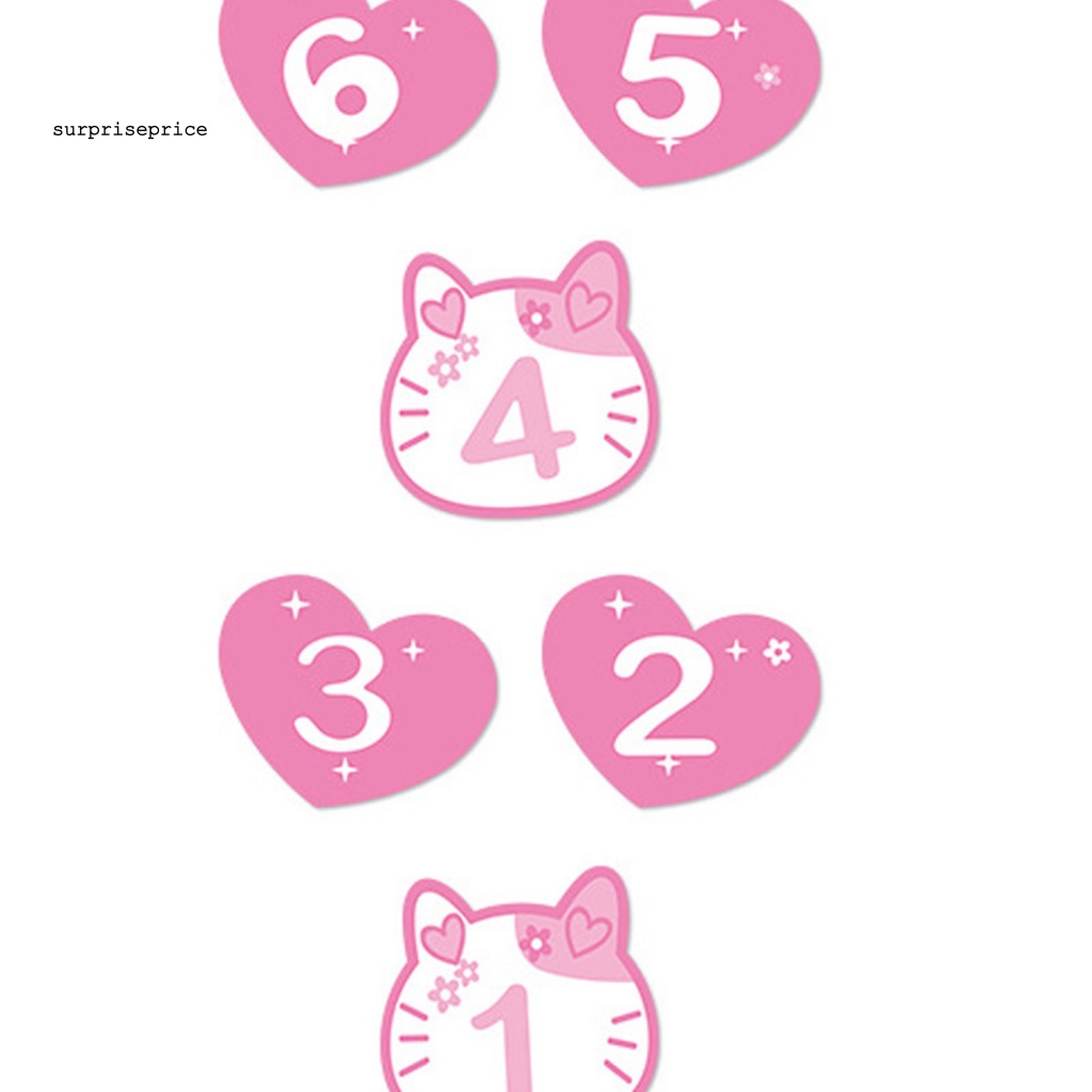 Set 10 Sticker Dán Sàn Nhà Họa Tiết Hoạt Hình Dễ Thương Bắt Mắt