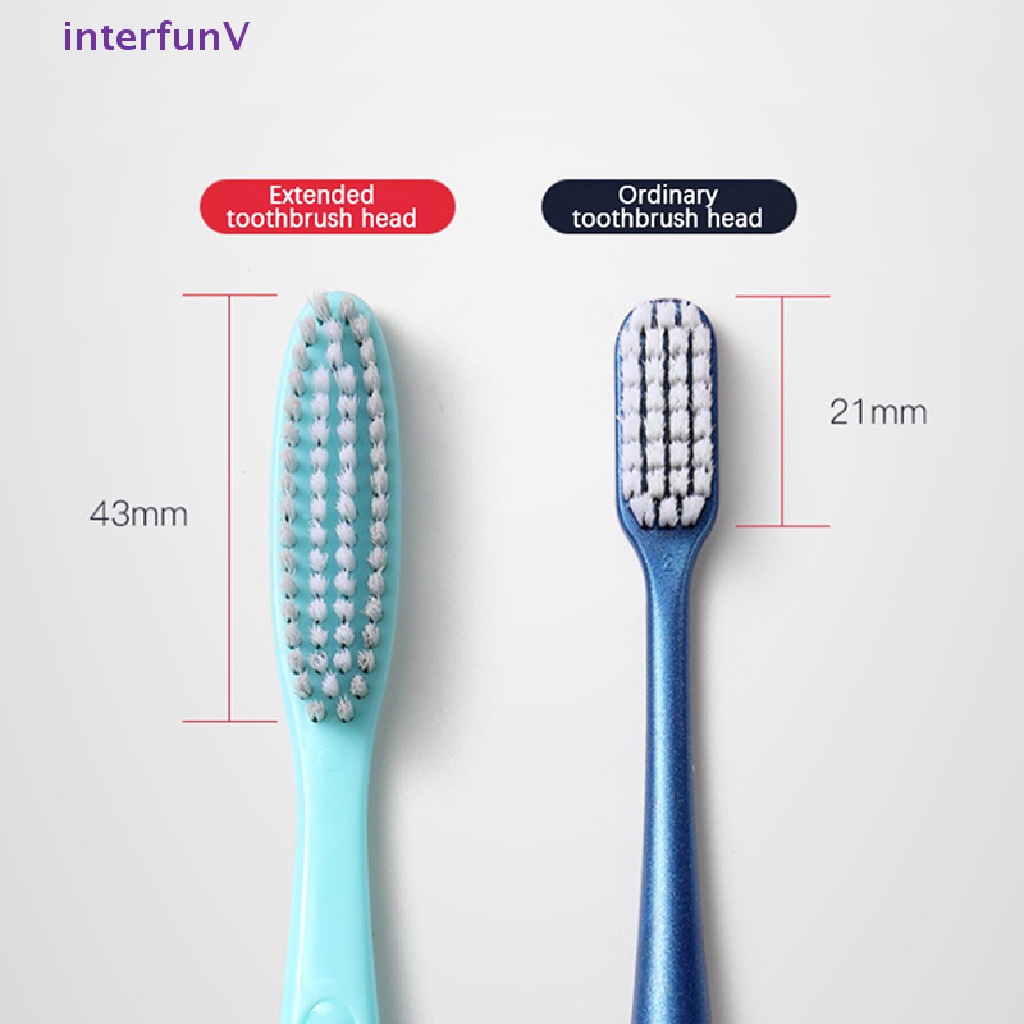 1 Bàn Chải Đánh Răng Đầu Siêu Dài Lông Siêu Mềm Cho Người Lớn
