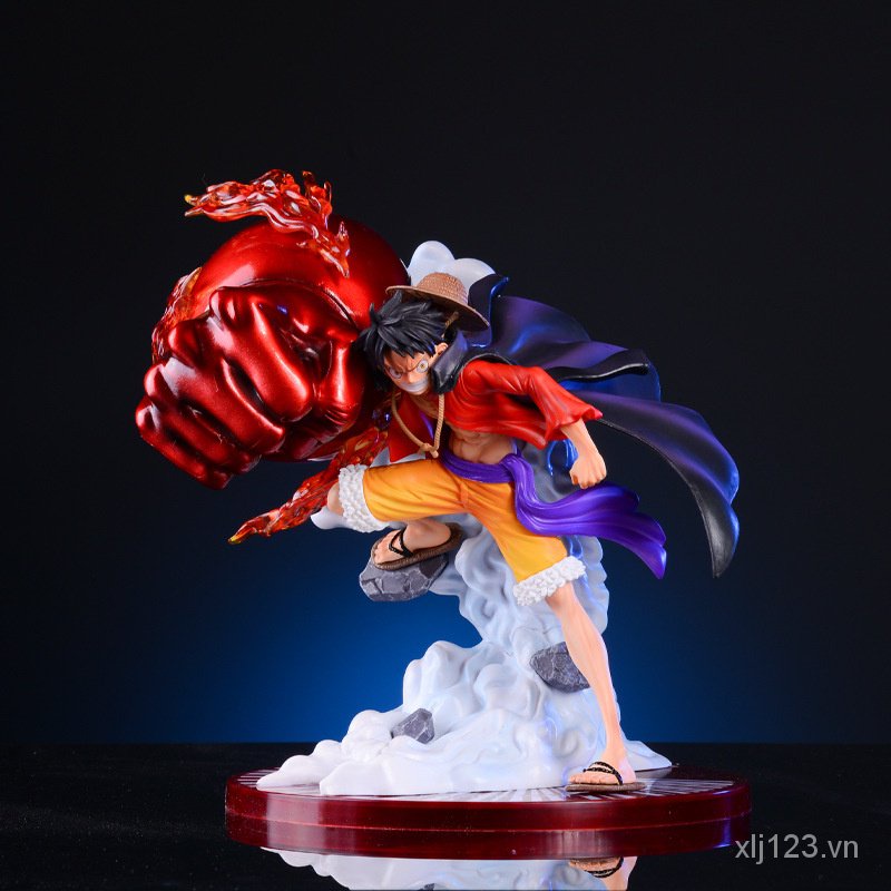 One piece popmax resonance plating BT third gear ghost island big fist Luffy model statue gift