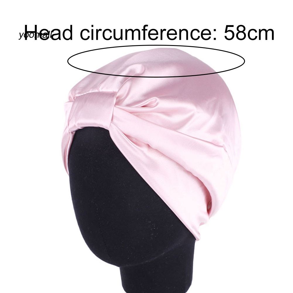 Mũ Trùm Đầu Đi Tắm Bằng Satin Hai Lớp Co Giãn Cho Nữ