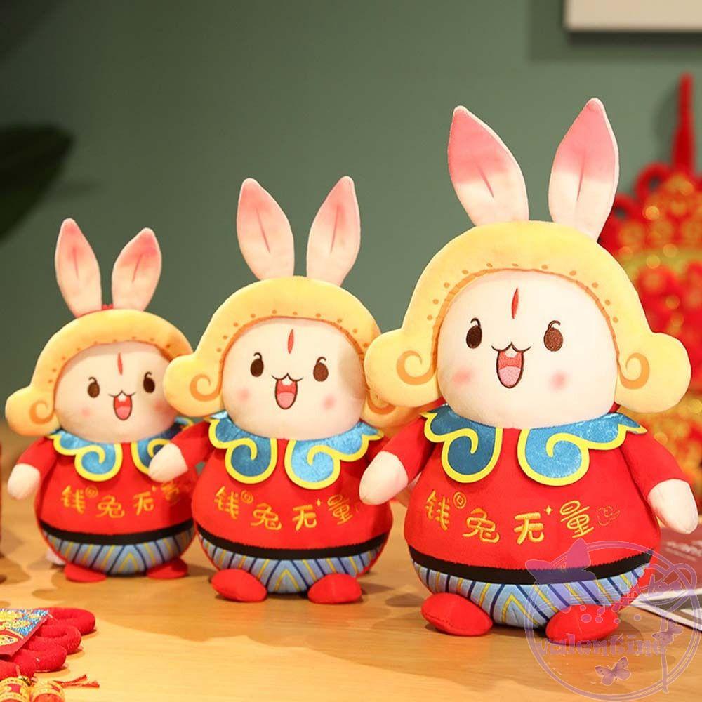 Thỏ Nhồi Bông Phong Cách Trung Hoa Mừng Năm Mới