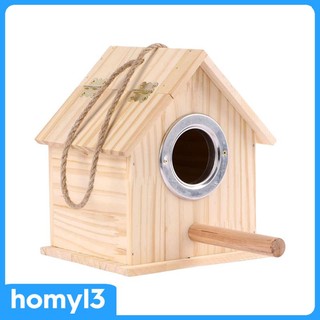 Tổ chim bằng gỗ có lỗ thoát nước