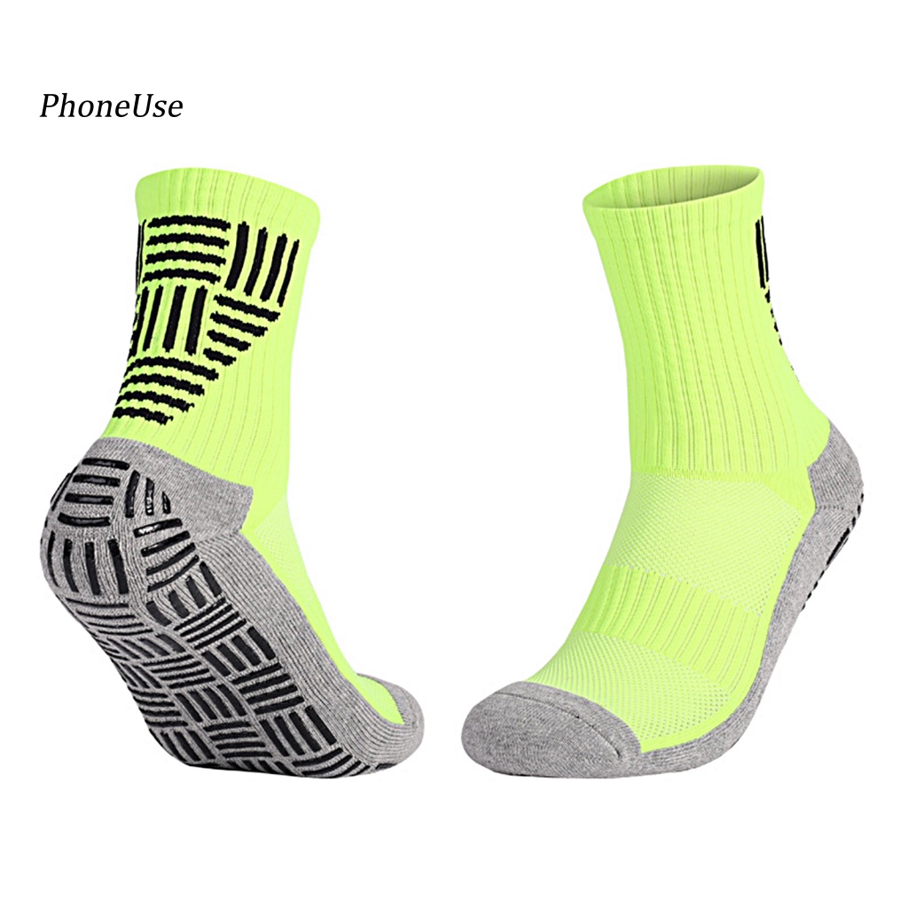 1 Đôi Tất Thể Thao Da PU Chống Trượt Thấm Hút Mồ Hôi Cho Nam